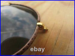 Vintage Ray Ban B&L U. S. A. TG Ostrich Leathers Changeables Shooter Aviators