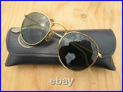 Vintage Ray Ban B&L U. S. A. W1573 Arista Round Classic John Lennon Sunglasses