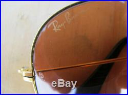 Vintage Ray Ban B&L U. S. A. W1663 B-20 Chromax Aviator Sunglasses