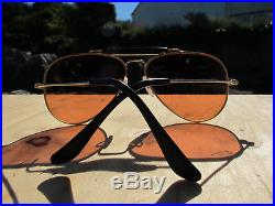 Vintage Ray Ban B&L U. S. A. W1663 B-20 Chromax Driving Series Aviator Sunglasses