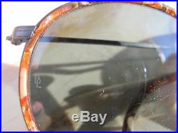 Vintage Ray Ban B&L U. S. A. W1676 Round Marble Inserts John Lennon Sunglasses