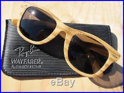 Vintage Ray Ban B&L Wayfarer Woodies Light Tiki Changeables Sunglasses