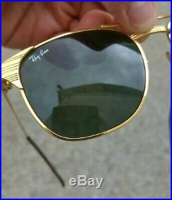 Vintage paire de lunettes de soleil B&L RAYBAN Signet Gold G-15 Lenses 80s