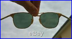 Vintage paire de lunettes de soleil B&L RAYBAN Signet Gold G-15 Lenses 80s