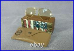 °Vintage sunglasses Ray-Ban B&L Aviator 5814 Brown photochromic Lenses 70's