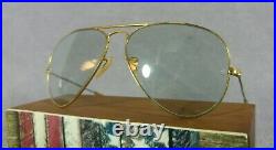 °Vintage sunglasses Ray-Ban B&L Aviator 5814 Changeables gray Lenses 70's