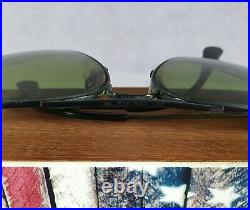 °Vintage sunglasses Ray-Ban B&L Aviator Black chrome L2824 RB-3 lenses 80's