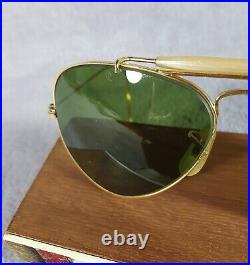 °Vintage sunglasses Ray-Ban B&L Aviator Outdoorsman 5814 70's TTBE