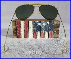 °Vintage sunglasses Ray-Ban B&L Aviator Outdoorsman Cable temples 5814 G-15 70s
