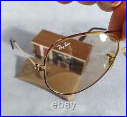 °Vintage sunglasses Ray-Ban B&L Aviator tortuga Brown changeables lenses 80's