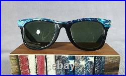 °Vintage sunglasses Ray-Ban B&L USA Wayfarer W1086 Blue mosaic G-15