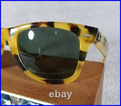 °Vintage sunglasses Ray-Ban B&L USA Wayfarer Yellow tortoise W0887 G-15