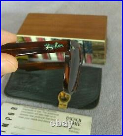 °Vintage sunglasses Ray-Ban B&L WAYFARER 4620 Mock tortoise G15 Lenses 80's