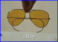 °Vintage sunglasses Ray-ban B&L Aviator 5814 Ambermatic Lenses LIC Frame 1978