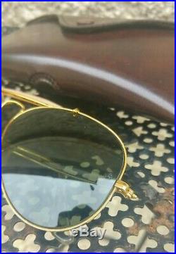 °Vintage sunglasses Ray-ban B&L Aviator Outdoorsman 5814 80's TTBE