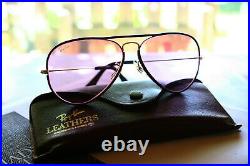 Year 1979! New VINTAGE BL RAY BAN changeable pink / Burundy leathers -NOS