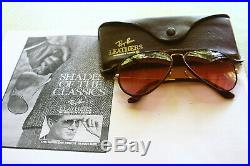 Year 1979! New VINTAGE BL RAY BAN changeable pink / Burundy leathers -NOS
